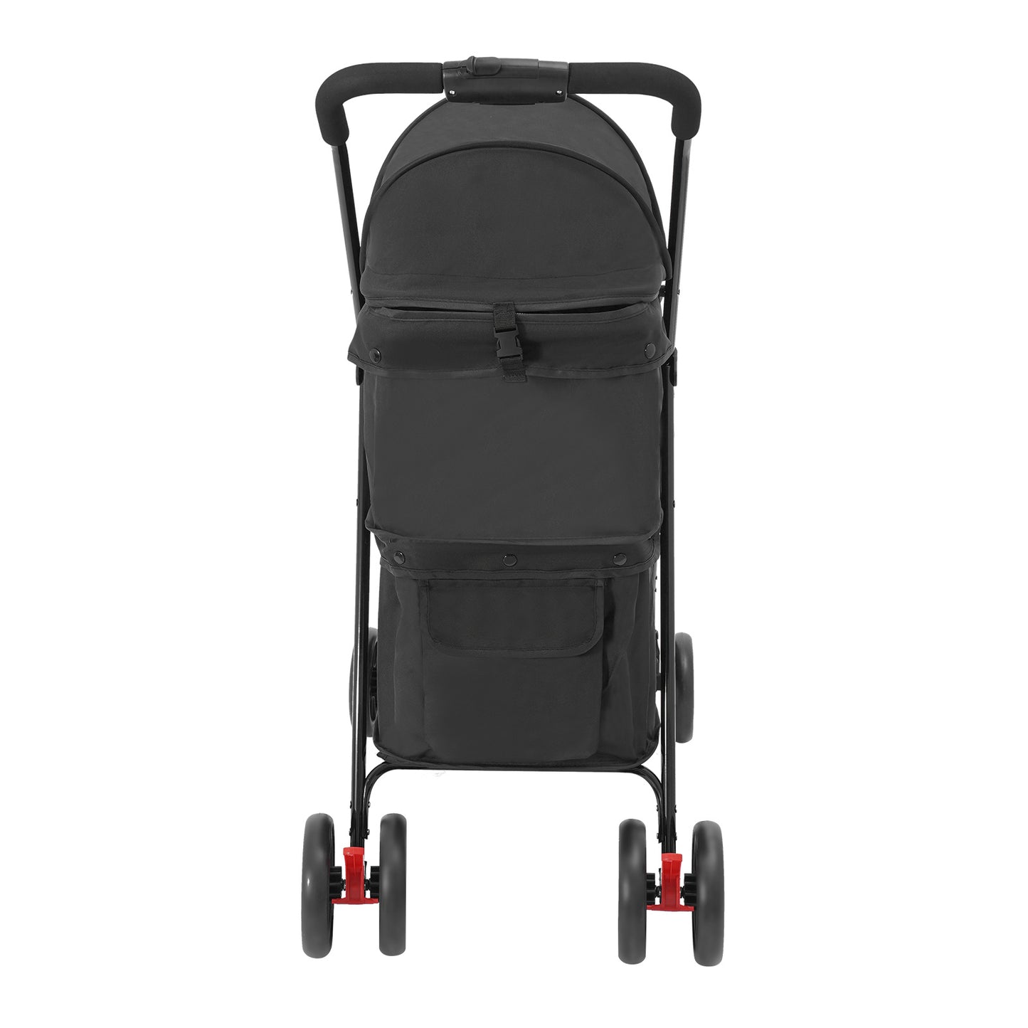 2-layer Pet Trolley | Black, Multi-functional, Thoughtful Design, Suitable Load Bearing, Safe and Comfortable, Made of Alloy Steel and Polyester, Brand: NaMaSyo