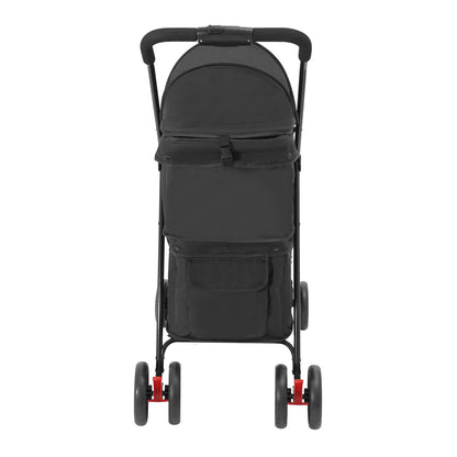 2-layer Pet Trolley | Black, Multi-functional, Thoughtful Design, Suitable Load Bearing, Safe and Comfortable, Made of Alloy Steel and Polyester, Brand: NaMaSyo