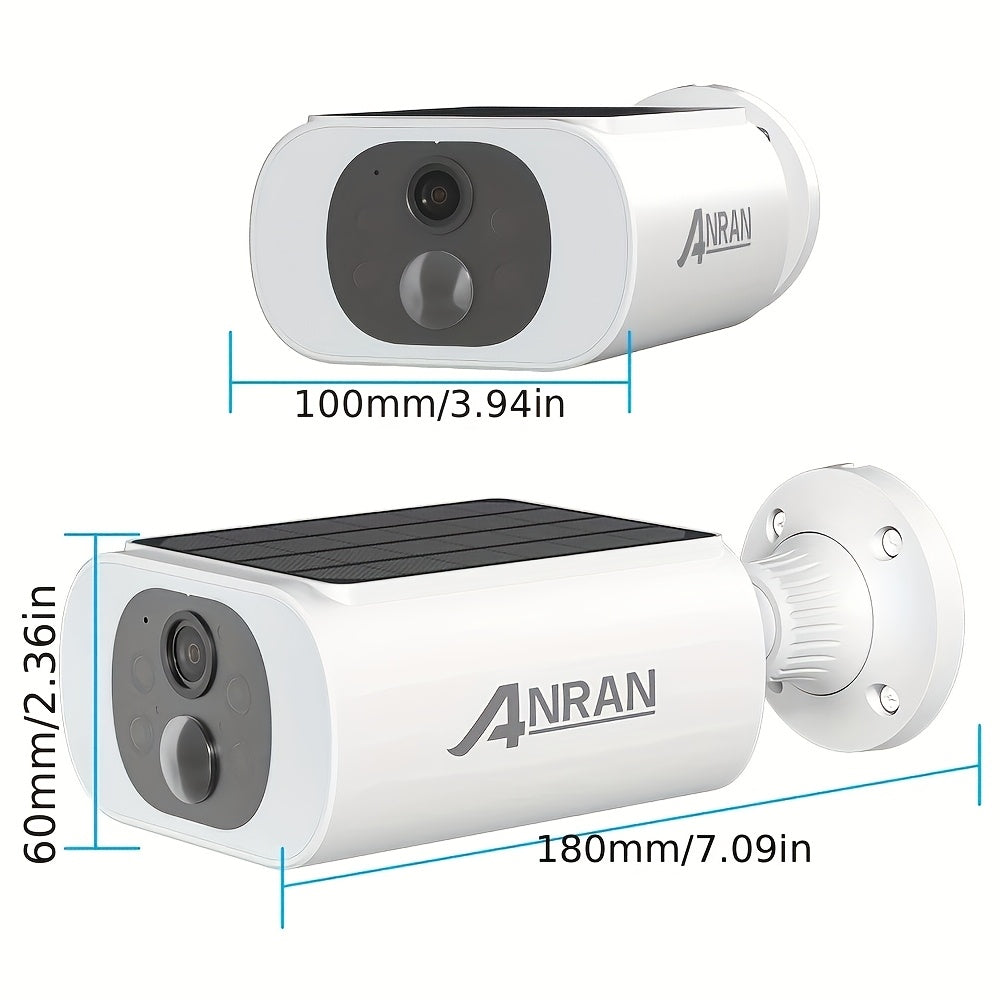 Draadloze Buitencamera – Beveiligingscamera – Surveillance Camera – Wifi Camera – Zonnepaneel Camera – 1296p HD Resolutie – PIR Bewegingssensor Met Menselijke Detectie