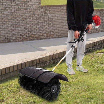 Veegmachine – Veegborstel – Tuinruimer – Bladveger – Sneeuwruimer – Gas-aangedreven – Verstelbare Snelheid – Aluminium Frame – Roestvrij & Duurzaam