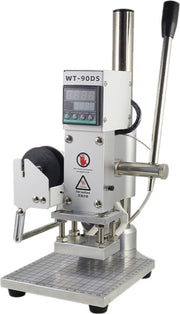 Vevor - Brandstempel - Hot Stamping Machine - Geschikt voor Hot Foil - Max 350 ℃ - 300W - 8x10cm platform - Instelbare temperatuur - Zilver - QUORE