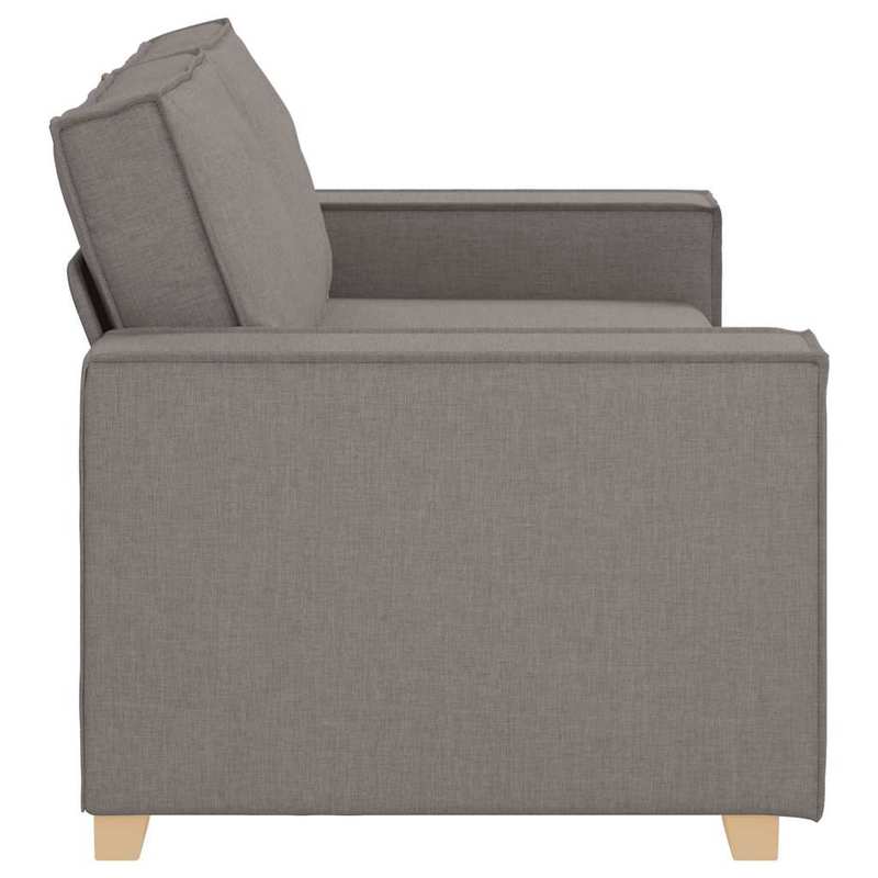 2-zitsbank – Loveseat – Sofa – 2-persoonsbank – Bankstel – Taupe – Compact 140 cm – Duurzaam Hardhoutframe