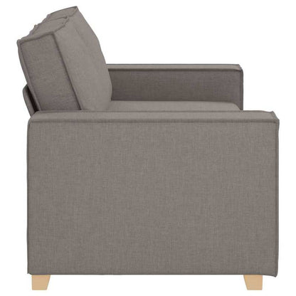 2-zitsbank – Loveseat – Sofa – 2-persoonsbank – Bankstel – Taupe – Compact 140 cm – Duurzaam Hardhoutframe