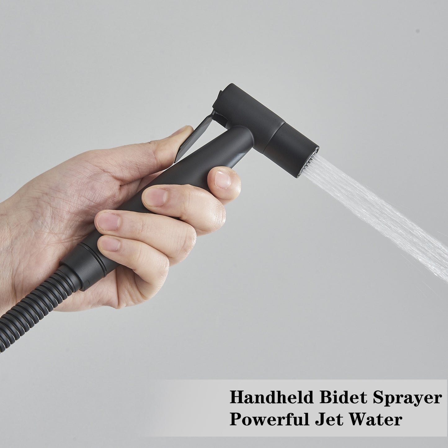 Bidetspuit – Toilet Handdouche – Bidet Handdouche – WC Sprayer – Hygiëne Spuit – Roestvrij Staal – Verstelbare Waterdruk – Zwart