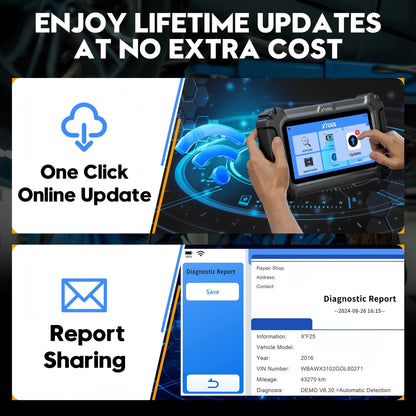 OBD2 Scanner – Diagnoseapparaat – Uitleesapparaat – Auto Scanner – Storing Wissen – 30+ Resetfuncties – CAN FD & Wi-Fi Updates