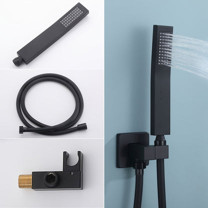 Wanddouche – Douchekop – Handdouche – Douche Set – Badkamer Douche – Donker Design – Zonder Elektriciteit – Duurzaam Material