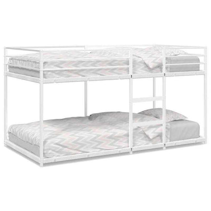 Hoogslaper – Stapelbed – Kinderbed – Mezzanine – Zolderbed – Wit – Stalen Frame – 75x190 cm