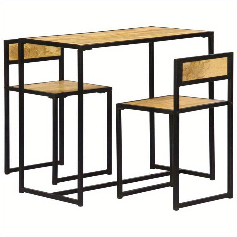 Eettafelset – Eetkamerset – Eethoek – Keukentafelset – Stoelenset – Massief Hout – Rustieke Vintage Stijl – Compact – Duurzaam