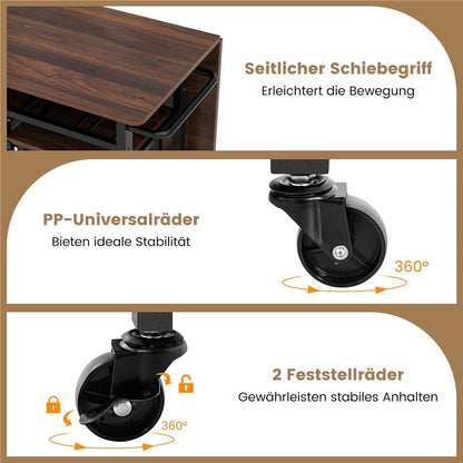 Eettafelset – Eettafel – Eethoek – Keukentafelset – Zitgroep – Uitschuifbare Tafel – Met Wijnrek en Opbergruimte – Verrijdbaar met Wieltjes – Inklapbaar