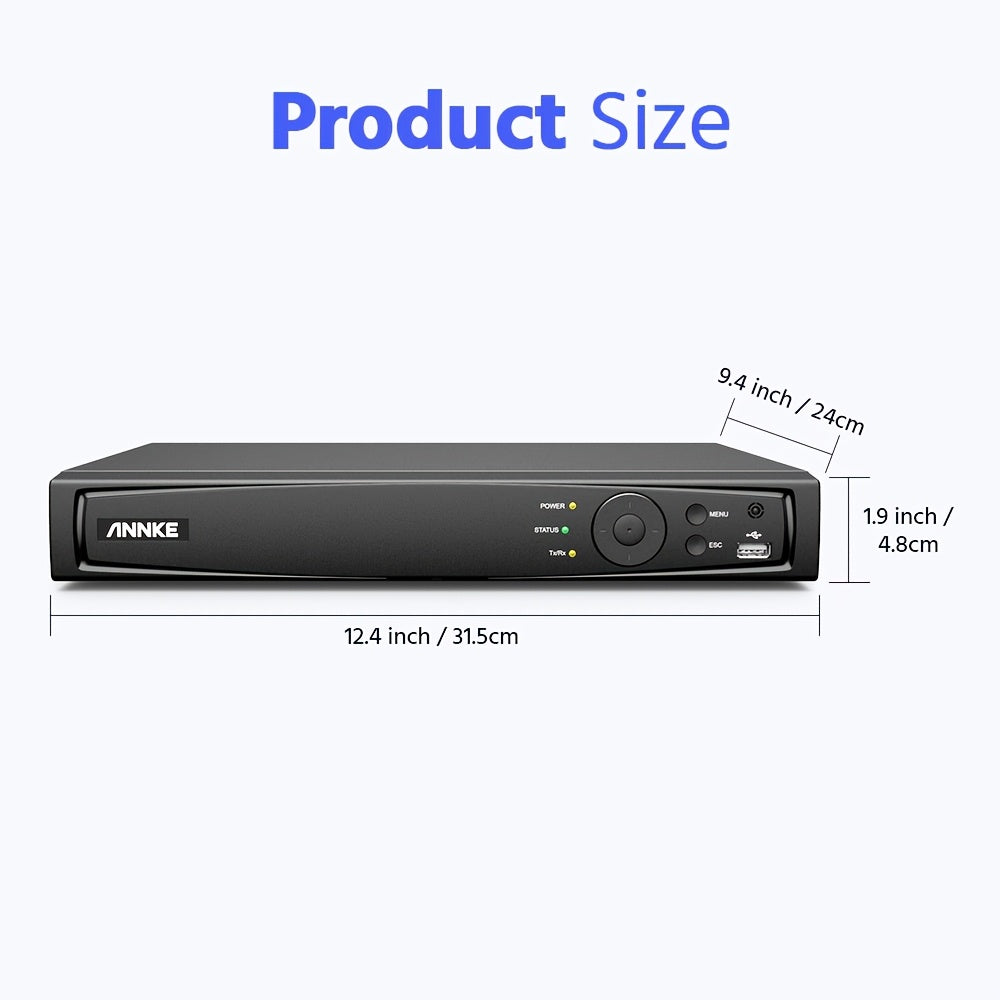 Beveiligingssysteem – Bewakingscamera Set – CCTV Camera Systeem – Veiligheidscamera Pakket – Dome Camera Kit – 4-Kanaals DVR Recorder – AI Beweging Detectie – 4TB Opslagcapaciteit