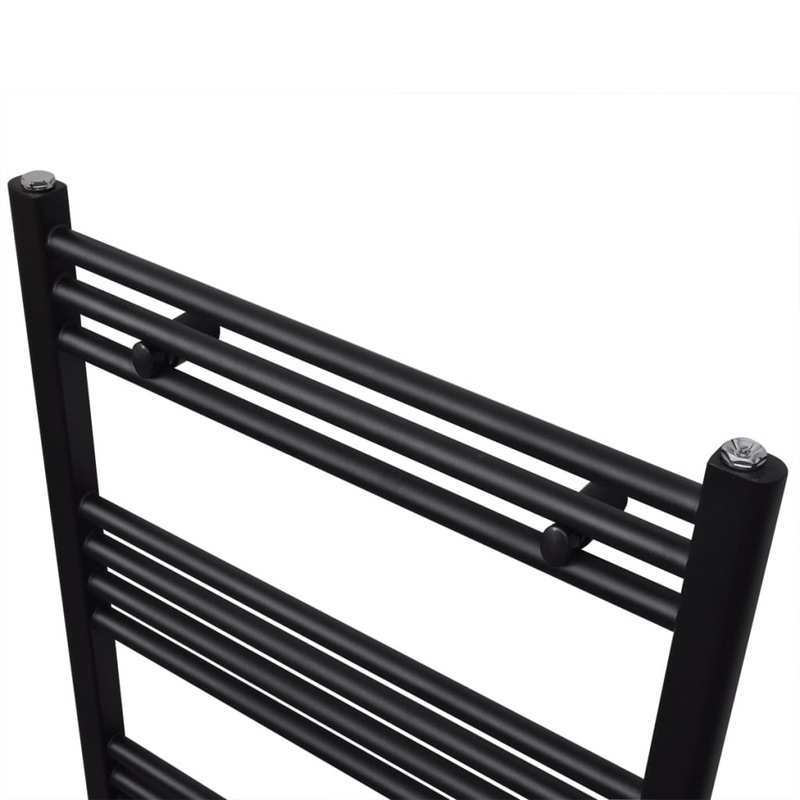 Handdoekradiator – Designradiator – Badkamerradiator – CV Radiator – Handdoekdroger – Mat Zwart – 500x1160 mm – Hoogwaardige Niet-elektrische Kwaliteit