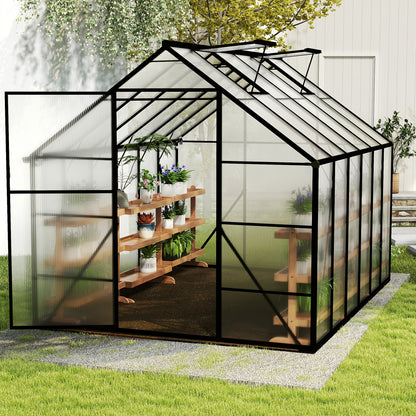 Tuinkas – Broeikas – Kweekkas – Serre – Foliekas – Aluminium Frame – Tunnel Deur – Stevig en Duurzaam – Eenvoudig Montage Zonder Gereedschap