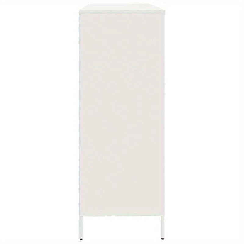 Dressoir – Sideboard – Opbergkast – Ladekast – Commode – Modern – Metaal – 12 Lades – Koudgewalst Staal – 135x39x103,5 cm