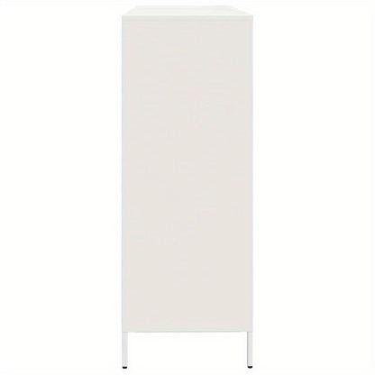 Dressoir – Sideboard – Opbergkast – Ladekast – Commode – Modern – Metaal – 12 Lades – Koudgewalst Staal – 135x39x103,5 cm