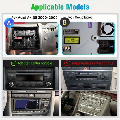 Autoradio Audi A4 B6 – Multimedia Speler – 2DIN Radio – Touchscreen Radio – Android Radio – 9 Inch IPS Scherm – Apple CarPlay & Android Auto – Plug & Play Installatie – Wi-Fi Verbinding