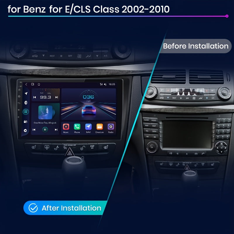 2-DIN Autoradio – Multimedia Speler – Android Auto – Auto Radio – Multimedia Systeem – 9 Inch Touchscreen – Draadloze WiFi & GPS Navigatie – 32GB Opslag