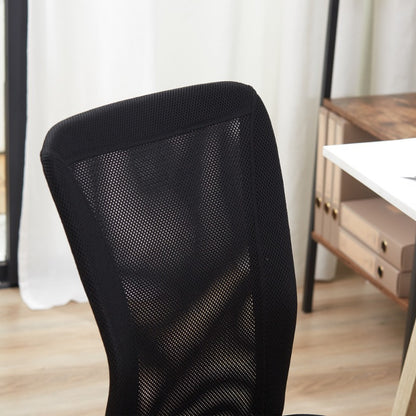 Ergonomische Bureaustoel – Computerstoel – Werkstoel – Draaistoel – Zonder Armleuningen – Verstelbare Hoogte – Stabiel Met Metalen Frame – Geschikt Voor Zwaardere Personen Max 100kg