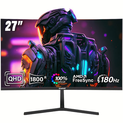 Gaming Monitor – Curved Monitor – PC Monitor – Full HD Monitor – 32 Inch Monitor – 180Hz Verversingssnelheid – 1500R Gebogen Scherm