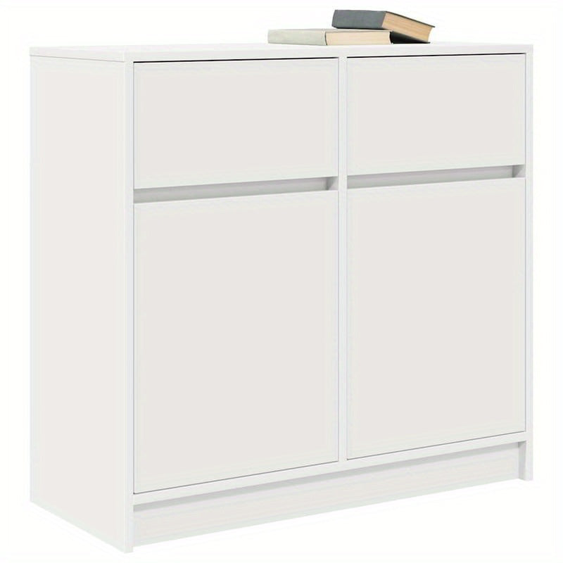 Sideboard with Drawer 80X34X76 Cm Particle Board White. Sideboards Provide Ample Storage Space to Keep Your Room Tidy And Organized, While Being Both Functional And Attractive.