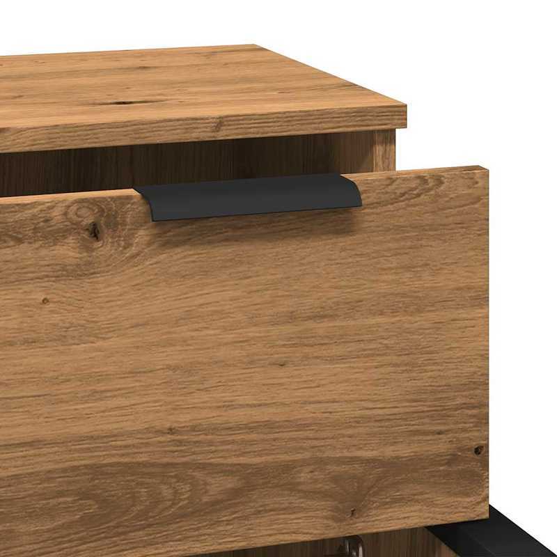 Sideboards 2 st 30x30x70cm edited wood artisanal oakkleur Removable storage practical