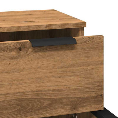 Sideboards 2 st 30x30x70cm edited wood artisanal oakkleur Removable storage practical
