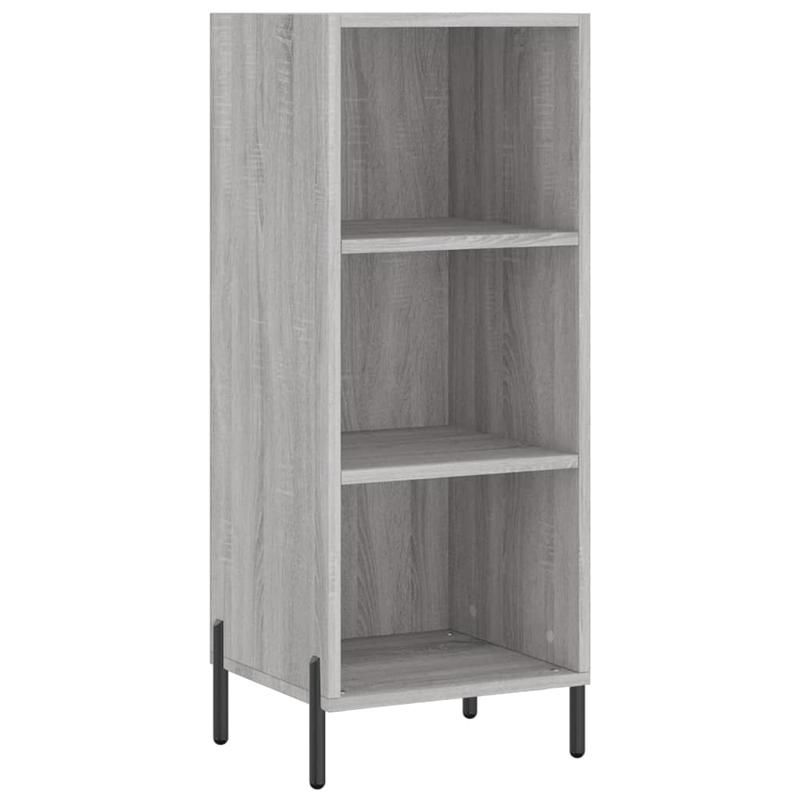 Grijs Sonoma Dressoir – Bergkast – Kast – Opbergmeubel – Dressoirkast – Ruime Opbergruimte – Duurzaam Meerlaagshout
