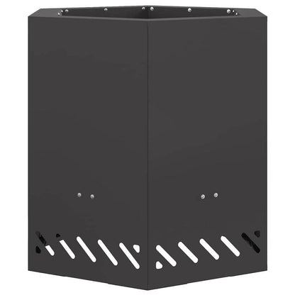 Zwarte Buitenfornuis – Vuurschaal – Houtkachel – Kampvuurplek – Outdoor Firepit – Compact 48x48 cm – Stevig Metalen Design