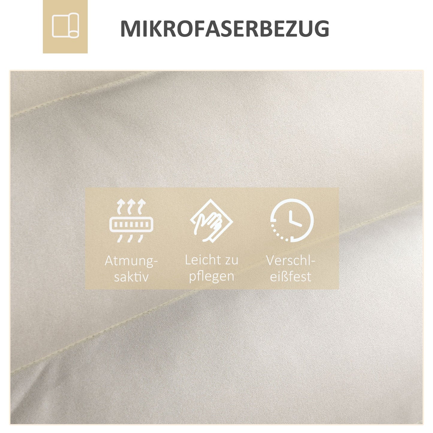 Vloersofa – Vloerstoel – Meditatiestoel – Relaxfauteuil – Loungefauteuil – Verstelbare Rugleuning – Draaibare Zitting – Microvezel Bekleding – Lichtgrijs – 62x70x95 cm