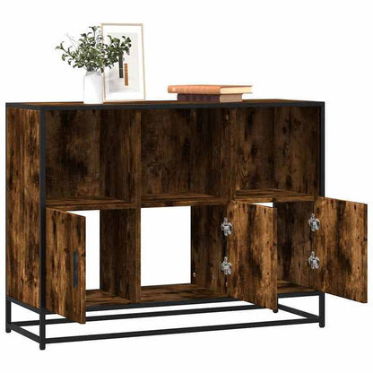 Sideboard 100x35x76cm edited hout gerookt eikenkleurig