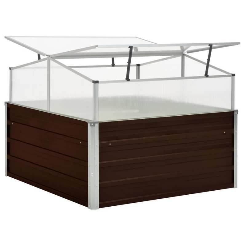 Kweekkas – Tuinkas – Broeikas – Moestuinkas – Plantenkas – 100x100x85 cm – Gegalvaniseerd Staal – Roestvast & Stevig