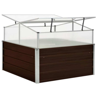 Kweekkas – Tuinkas – Broeikas – Moestuinkas – Plantenkas – 100x100x85 cm – Gegalvaniseerd Staal – Roestvast & Stevig