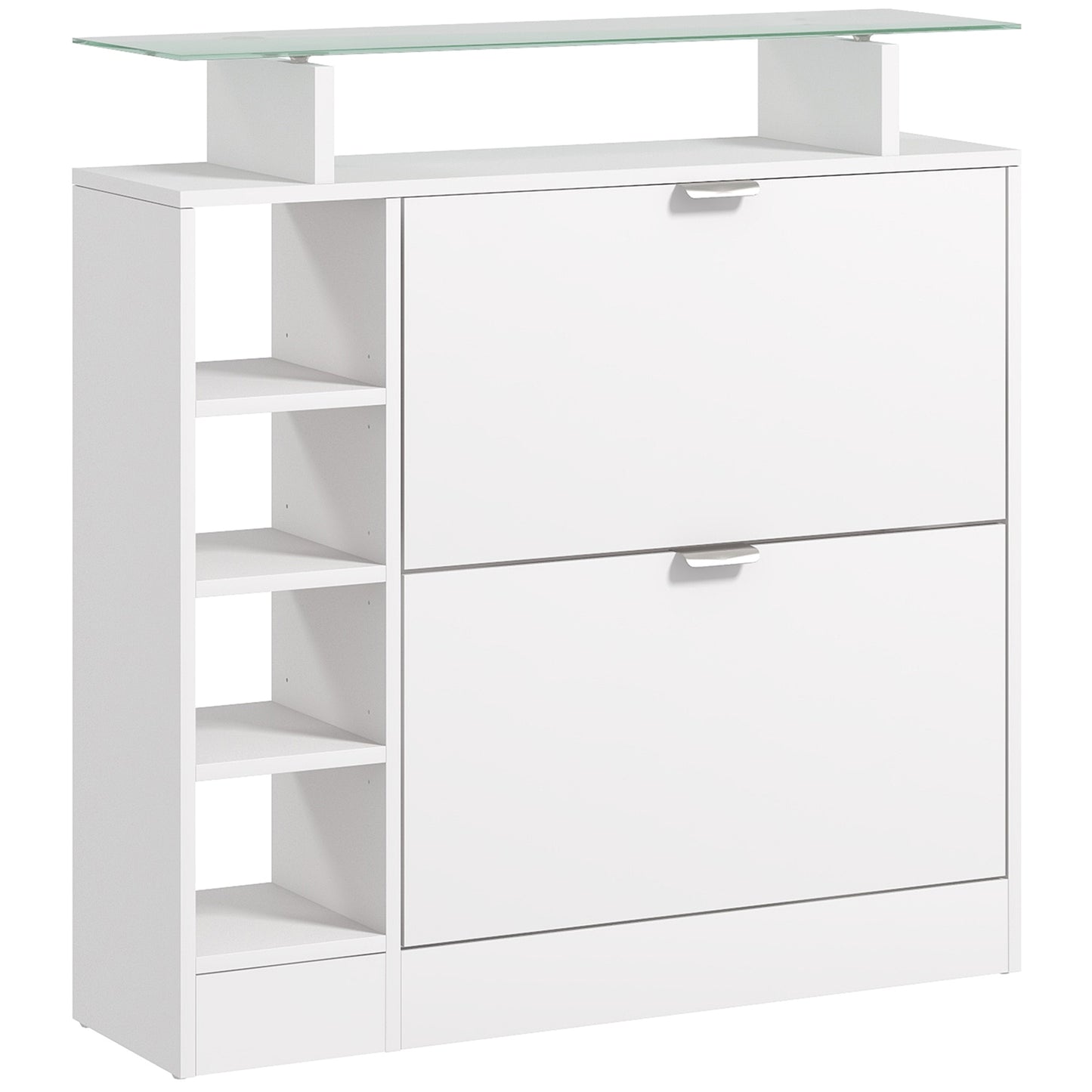 Schoenenkast – Schoenenrek – Schoenenopberger – Schoenenbank – Halmeubel – 12 Paar Capaciteit – Anti-Kantel Ontwerp – Melamine Spaanplaat Wit