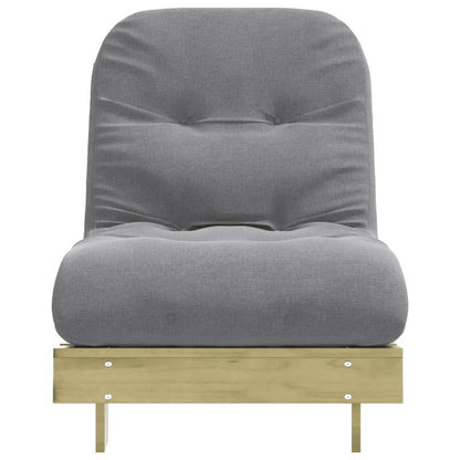 Futonbed – Sofa Bed – Loungestoel – Relaxstoel – Futonsofa – Rattan Materiaal – Ergonomische Hoofdsteun – 70x206x11 cm