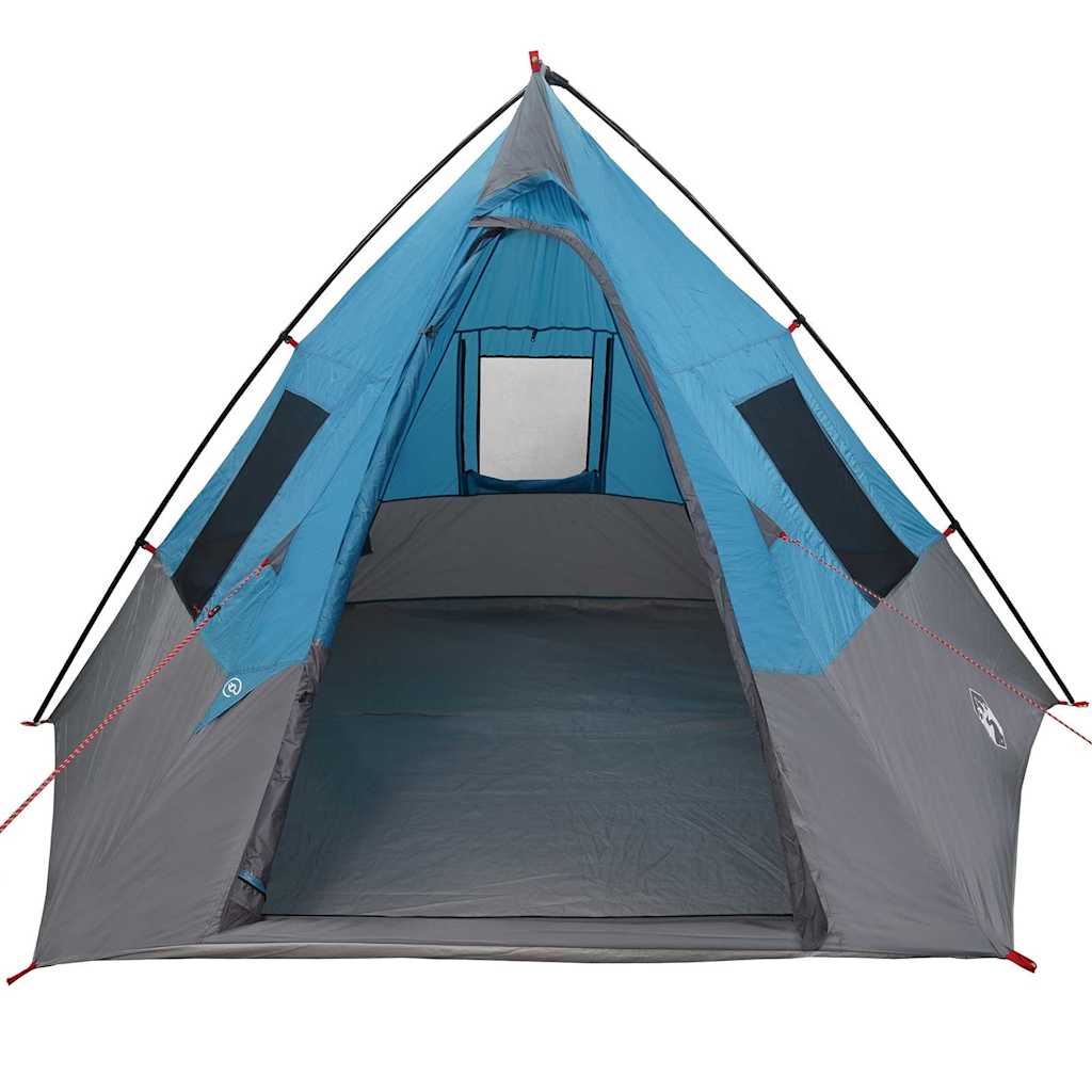 Tipi Tent – Camping Tent – Schuiltent – Pyramide Tent – Outdoor Tent Blauw – Waterbestendig Polyester – Handige Ritssluiting