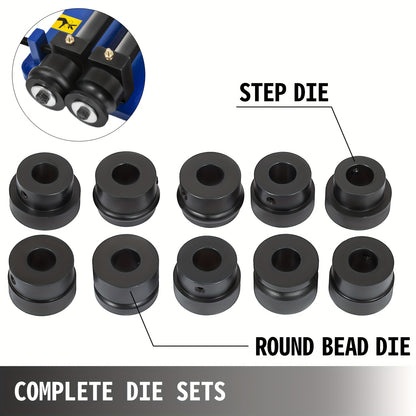 45.72 cm Metal Plate Bead Roller Bead Roller Forming Machine Presser Rotating Presser Includes Convenient 6 Mold Sets Flexible