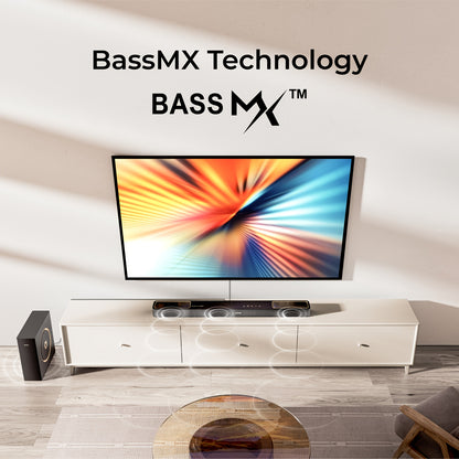 Soundbar – Home Cinema Systeem – Surround Geluidssysteem – Bluetooth Speaker – TV Speaker – Dolby Atmos 3.1.2 Kanaals – 300W Pieken Vermogen – VoiceMX Dialoogverbetering