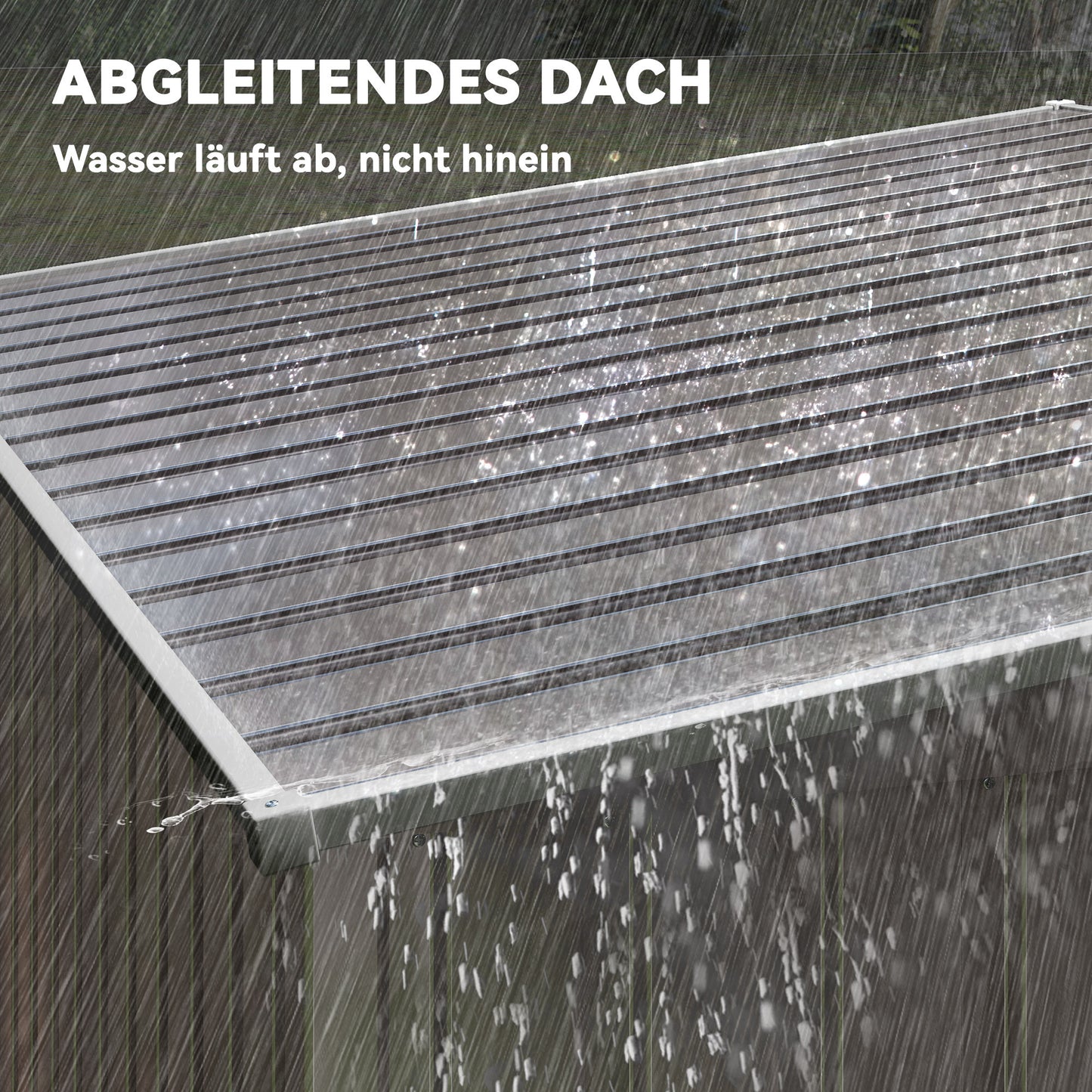 Metalen Opbergschuur – Tuinschuur – Gereedschapsschuur – Fietsenstalling – Opbergbox – Lichtgrijs – 2,81 m² – Corrosiebestendig Gegalvaniseerd Staal – Penthuisdak