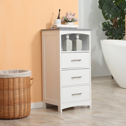 Badkamerkast – Opbergkast – Kolomkast – Wastafelonderkast – Spiegelkast – Compact 40x33x80 cm – MDF Spaanplaat Hoogwaardig