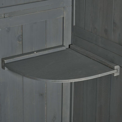 Tuinhuisje – Tuinschuur – Buitenschuur – Berging – Opslagruimte – Stevig Houten Bouw – Waterdicht Asfalt Dak – Met Raam en Ventilatie – Ruim en Duurzaam – 195x137x455 cm