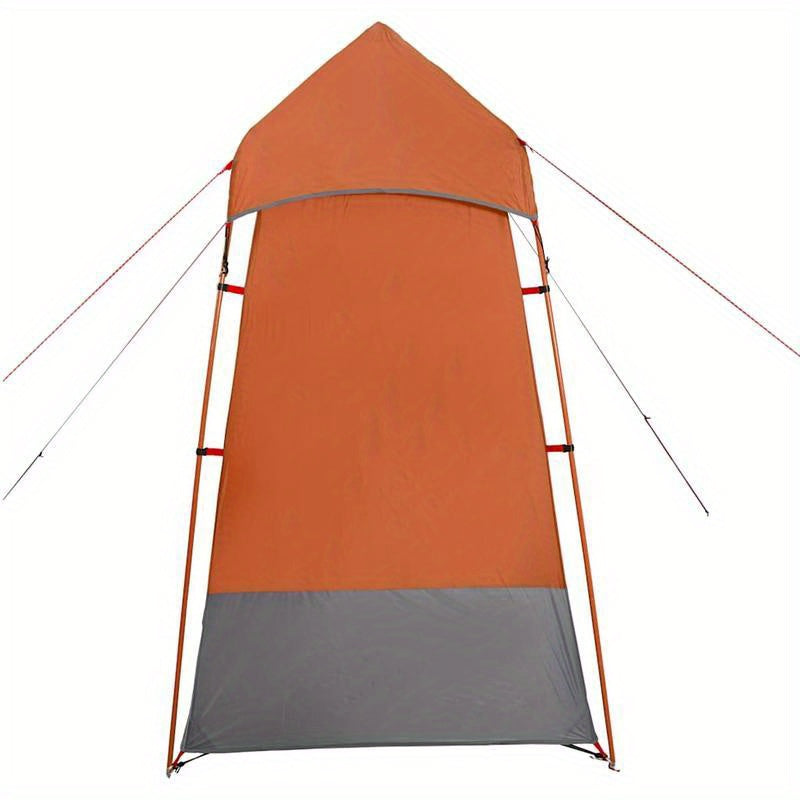 Toilettent – Outdoor Toilet Tent – Scheerlaken – Camping Toilet – Kleedruimte Tent – Grijs Oranje – Draagbaar – Waterafstotend PVC