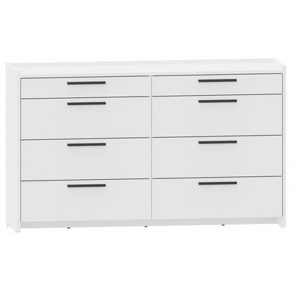 Kast – Opbergkast – Ladekast – Dressoir – Garderobekast – Wit – 6 Lades – Gelamineerd MDF