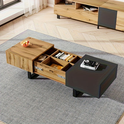 Ronde Uitschuifbare Eettafel – Ronde Tafel – Uitklapbare Tafel – Schuiftafel – Eetkamertafel – Marmerlook – Zwart Metalen X-onderstel – Diameter 100-140 cm – Hoogte 75,5 cm