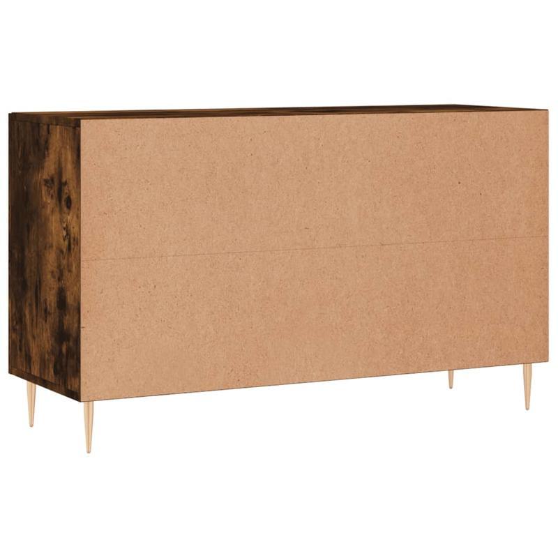 Dressoir – Opbergkast – Ladekast – Buffetkast – Wandkast – Gerookt Eikenkleurig – 100x36x60 cm – Duurzaam Bewerkte Houtafwerking