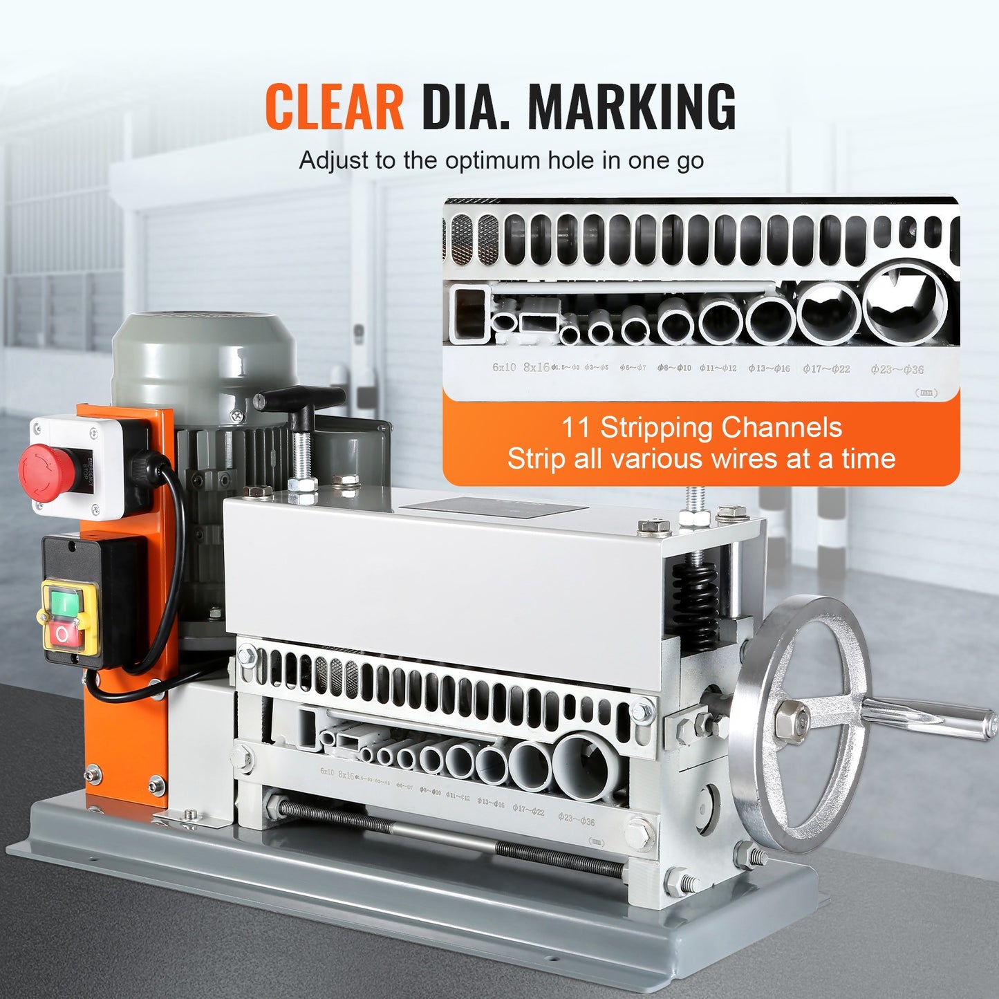 Kabelstripper – Draadstripper – Striptang – Kabelpeller – Elektrische Kabelstripper – 370W Motor – Aluminiumlegering Behuizing