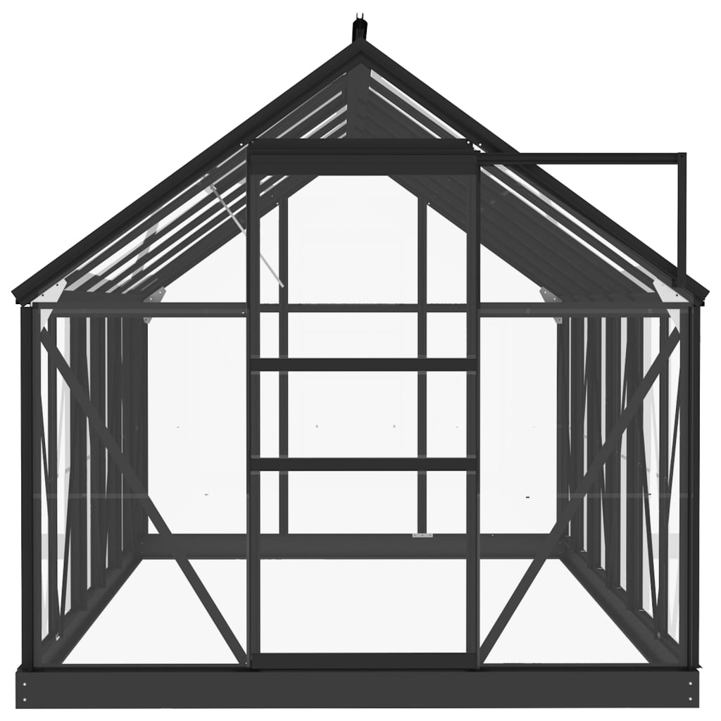 Kaskas – Serre – Plantkas – Groeikas – Tuinkas – Aluminium Frame – UV-bestendig Glas – 155x298x191 cm