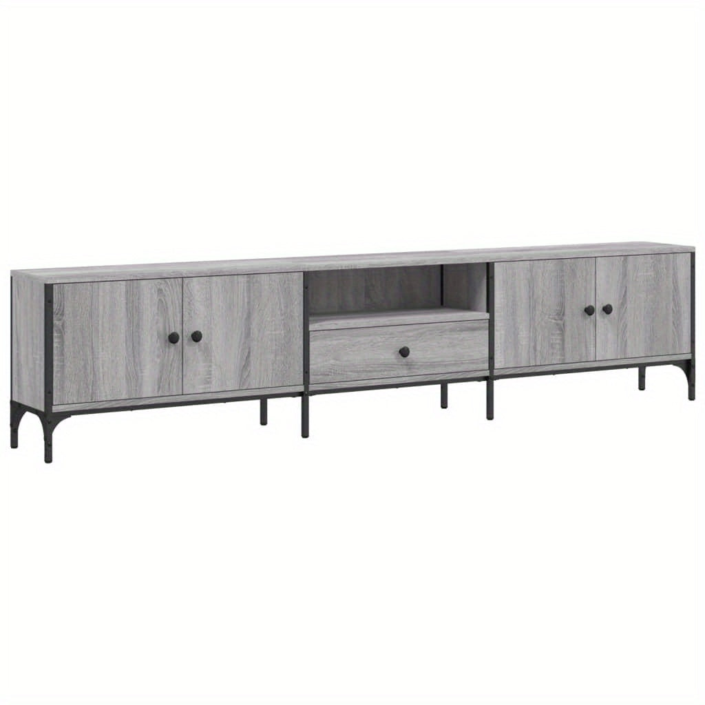 TV-kast – Tv-meubel – TV-dressoir – Mediameubel – Tv-standaard – Grijs Sonoma – Ruime Lade – Hoogwaardig Gefabriceerd Hout