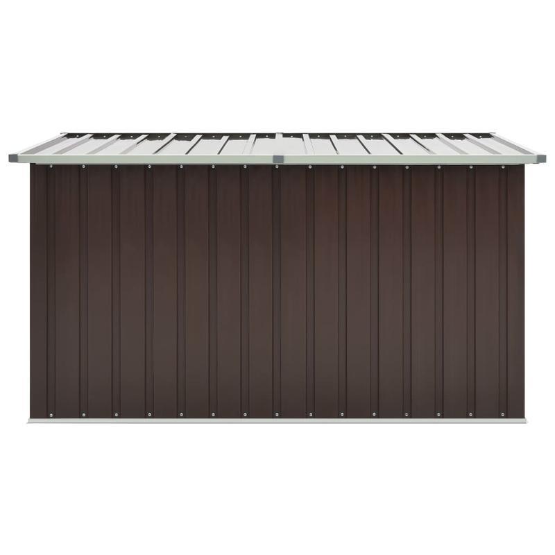 Tuinbox – Opbergbox – Kist – Tuinkist – Buitenopslag – Metaal – Zwart – Stevig – Clip-On Sluiting – 171x99x93 cm