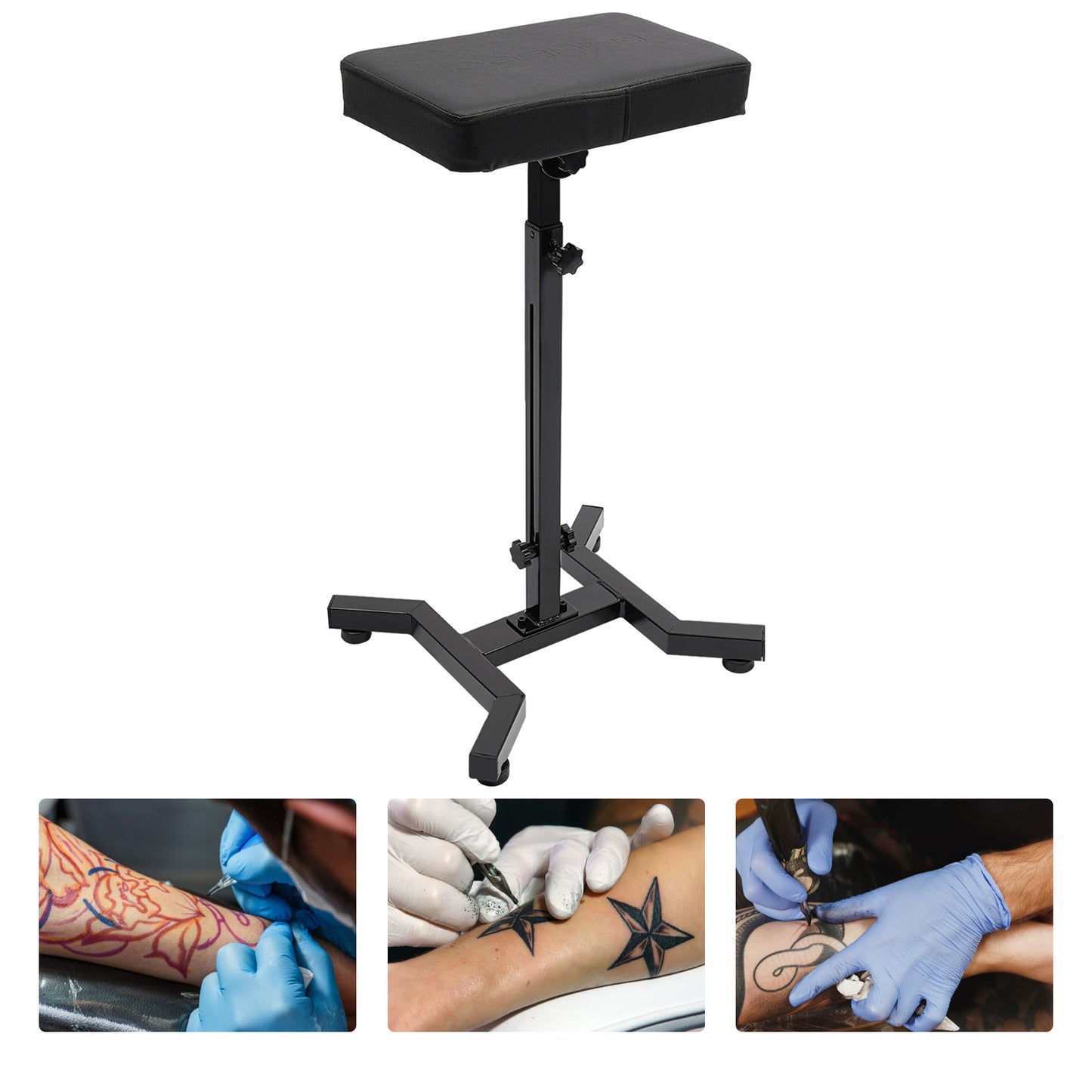 Free Standing Arm & Leg Rest Stand, Height Adjustable Armrest Stand, Portable Armrest Rack used in beauty salons, nail salons, hair salons, studios, home