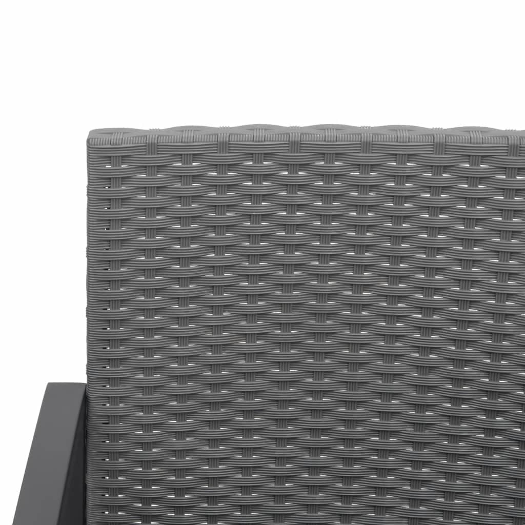 Hoektuinset – Tuinmeubel – Buitenmeubel – Loungeset – Terrasset – Donkergrijs – Duurzaam Staalframe – Comfortabele Dikke Kussens
