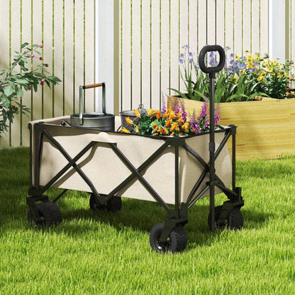 Tuinkar – Opvouwbare Kar – Bolderkar – Transportkar – Tuinwagen – 138 Liter Inhoud – Draagvermogen 100 kg